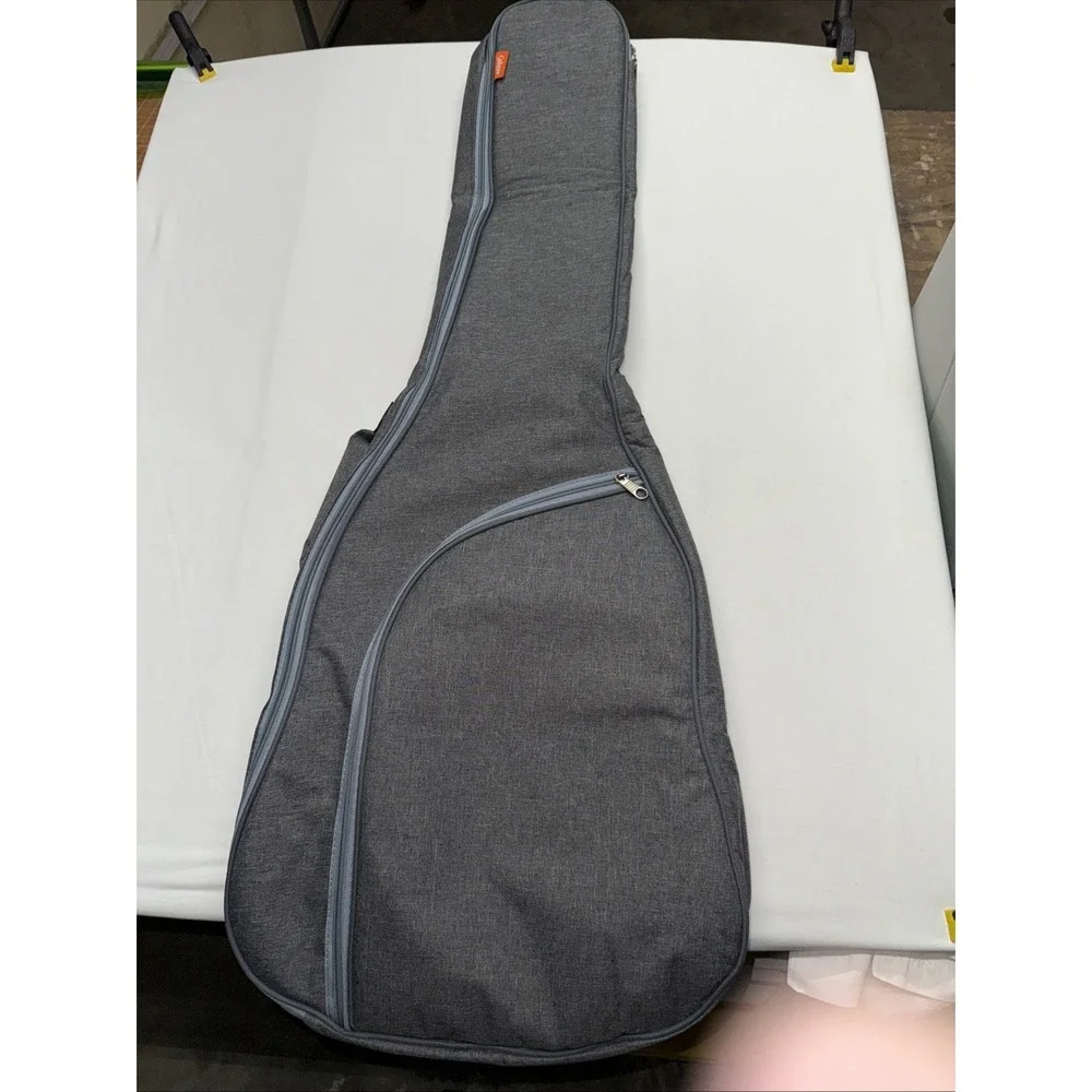 CAHAYA Guitar Bag Backpack Soft Sided, Zippered, Shoulder Straps, Gray